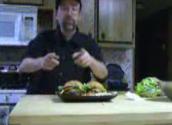 No Meat Hamburger Part 3: Grilling Mushroom Patty And Macaroni Salad